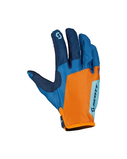 Gants longs Enfant 350 RACE EVO JUNIOR Bleu/Orange