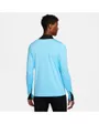 Haut zip manches longues Homme M NK DF STRK DRIL TOP Bleu