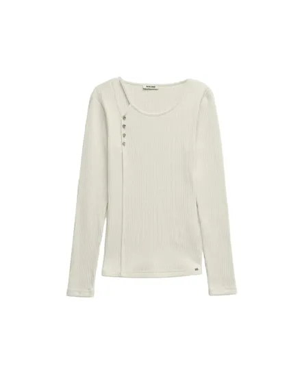 Pull Col Rond Homme Salsa Maille Côtelée Boutons Brillants