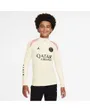 Haut col zip Enfant PSG Y NK DF STRK DRILL TOP K3R Beige