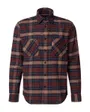 Chemise Homme FLANNEL TARTAN POCKET RF SHIRT Bordeaux