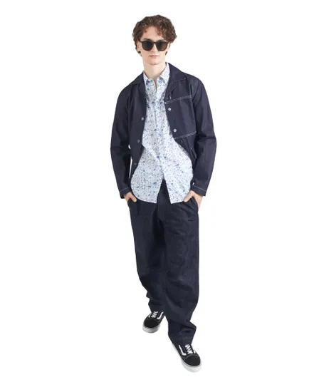 Chemise Homme JPRBLASUMMER LINEN BLEND PRINT S/S