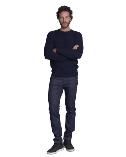 Pull col rond Homme TONFLAINE Bleu Nuit