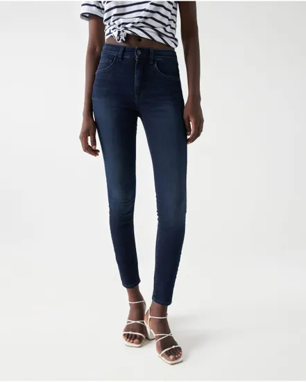 Jean Femme GLAMOUR SKINNY DARK W Bleu