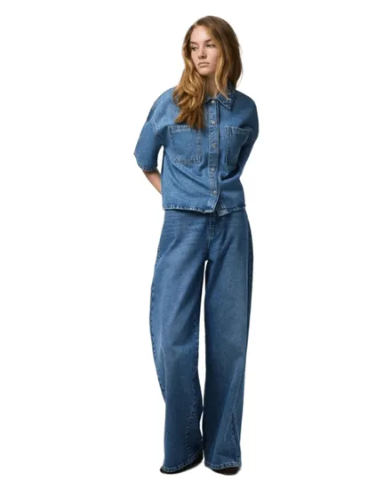 Chemise Jean Broderie Fleur