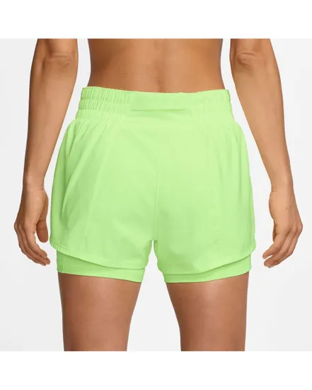 Short Femme W NK ONE DF MR 3IN 2N1 Jaune-Vert