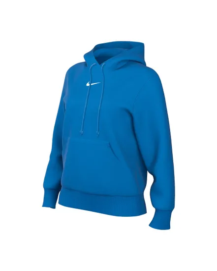 SWEAT À CAPUCHE Femme W NSW PHNX FLC STD PO HOODIE Bleu