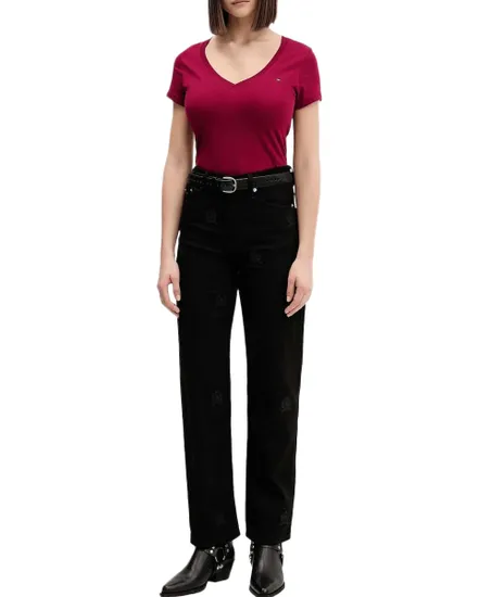 Tee-Shirt Femme Slim V-Neck Tommy Jeans