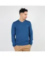 PULL ESSENTIEL COL V Homme Bleu