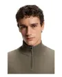 Pull col zippé Homme H-HEMARLO Brun Clair