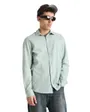 Chemise Homme JJESUMMER LINEN BLEND SHIRT L/S SN