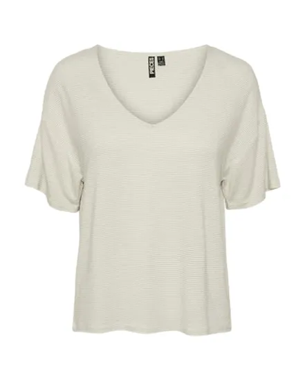 Tee Shirt Femme Pcbillo Oversized Rayures Lurex