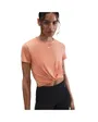 T-shirt Femme W NK ONE CLSC DF TWST SS TP WT Orange
