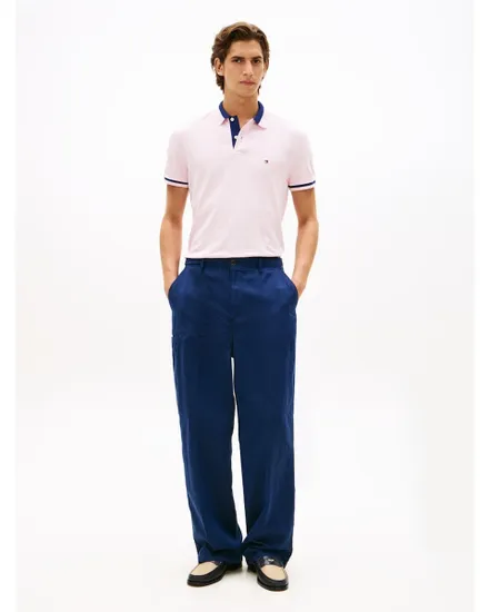 T-shirt Homme CONTRAST COLLAR BLOCK REG POLO Rose