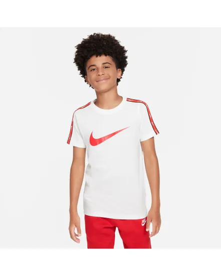 T-shirt Enfant B NSW REPEAT SW SS TEE Blanc