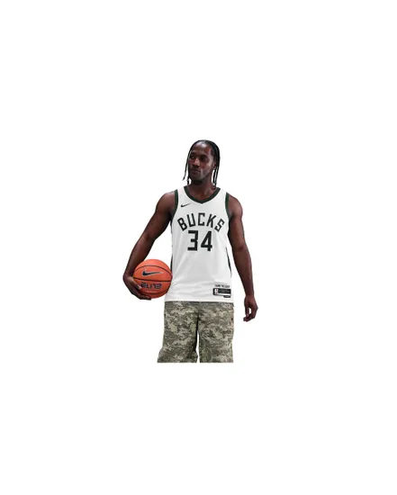 Maillot de basketball Homme MIL MNK DF SWGMN JSY ASC 22 Blanc