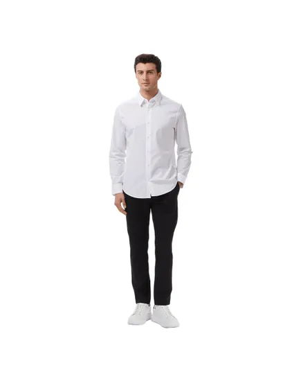 Chemise Homme LS SOLID STRETCH CLASSIC SHIRT Blanc Brillant