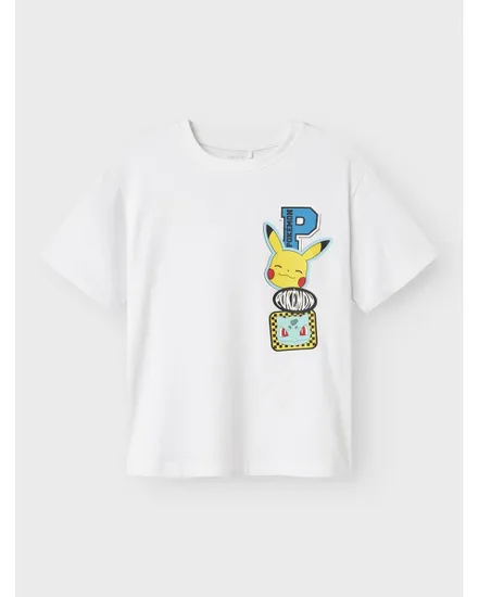 T-shirt Enfant NKMJENO POKEMON NREG SS TOP BOX NOOS SKY Blanc