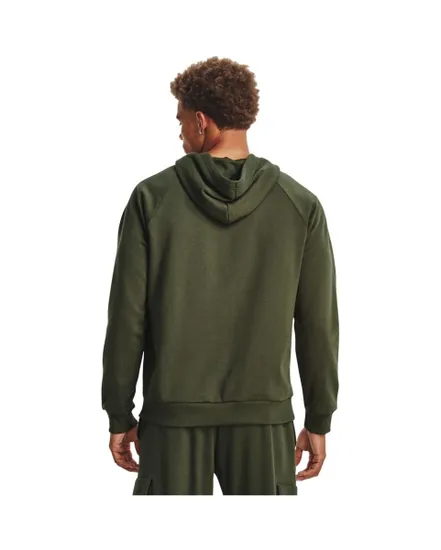 Sweat à capuche Homme UA RIVAL FLEECE HOODIE Vert