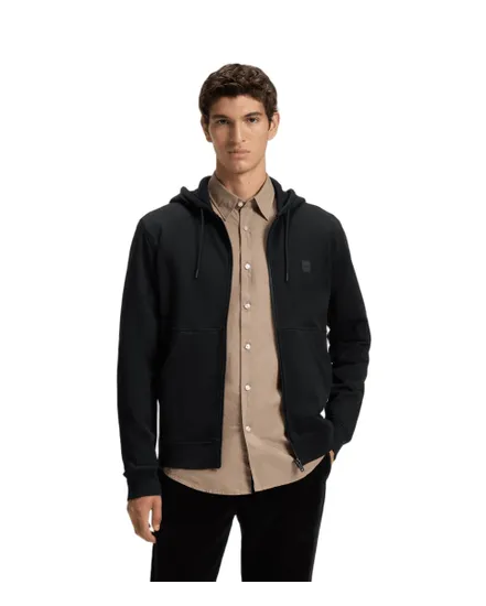 Sweat zippé à capuche Homme ZETALKY Noir