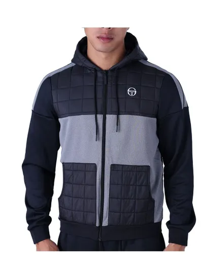 Veste zip à capuche Homme QUILTED TRACKTOP Noir