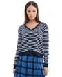 Pull Femme Rayé Col V