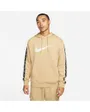 Sweat a capuche manches longues Homme M NSW REPEAT SW FLC PO HOOD BB Beige