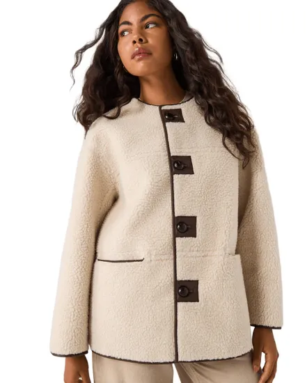 Veste Femme Réversible Teddy Similicuir