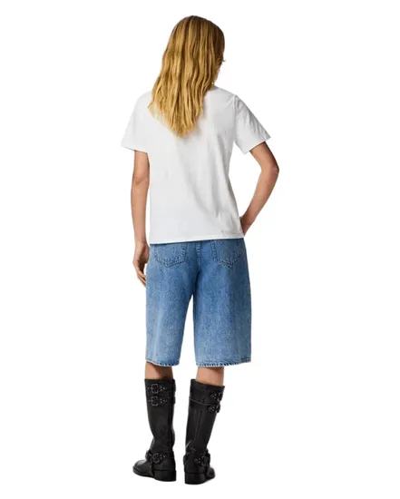 Short Jean Femme Skater Denim Mi-Haute