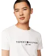 T-shirt col rond Homme CORE TOMMY LOGO TEE Blanc