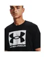 T-shirt de sport homme UA ABC CAMO BOXED LOGO SS Noir