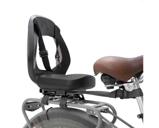Porte-bébé à montage sur porte-bagages avec pieds YEPP JUNIOR BUDGET Noir