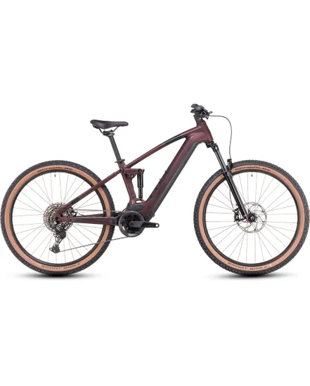 VTT électrique tout suspendu Unisexe STEREO HYBRID 120 ONE 750 Bordeaux/Noir