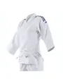 KIMONO DE JUDO ENFANT BANDES BLEUES Blanc