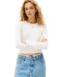 T-shirt Manches Longues Femme Slim Essential Rib