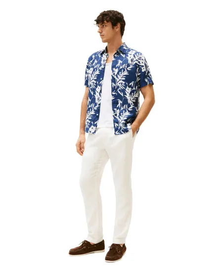 Chemise Homme Lin Tropical Print