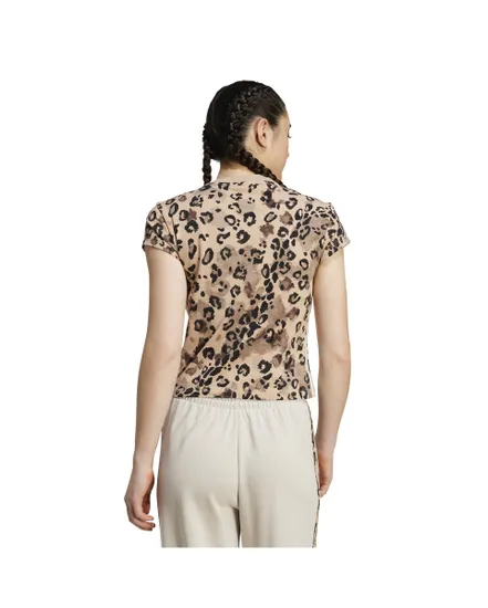 T-shirt Femme W AOP TEE Marron