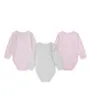 Lot de 3 bodys Bébé NKN BABY ESSENTIALS 3PK LS BS Multicolore