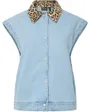 Gilet Femme Pcbreia SL Denim Vest FC