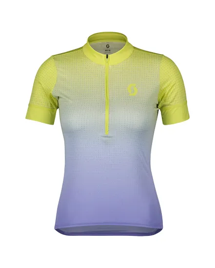 Maillot manches courtes Femme ENDURANCE 15 Jaune/Bleu