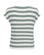 T-shirt manches courtes Femme ONLLIRA LIFE S/S V-NECK TOP JRS NOOS Gris