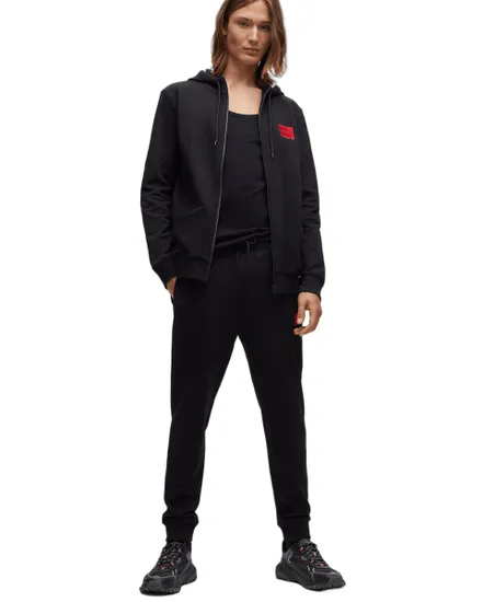 Sweat zippé à capuche Homme DAPLE212 Noir