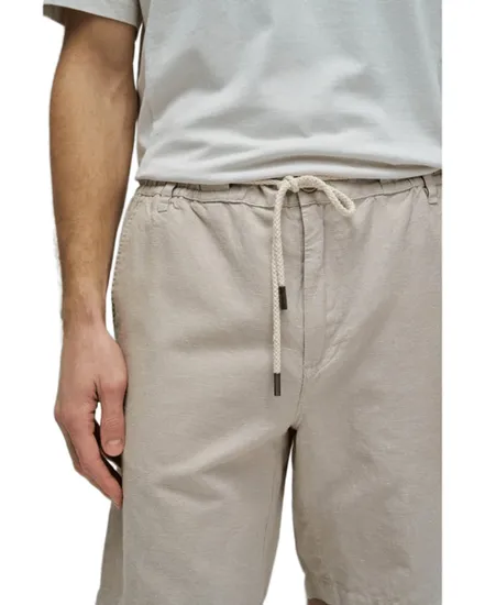 Short Homme Cotton Linen Garment Dye Set