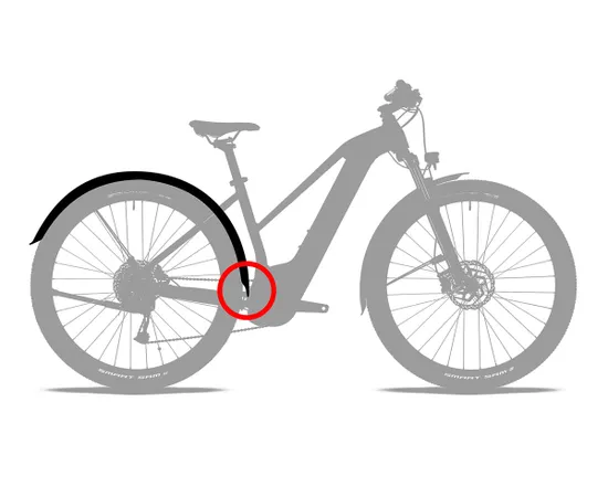 Kit de garde-boues avant/arrière 75 29 BB MOUNT 2.0 Noir