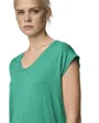 T-shirt col V Femme BILLO TEE LUREX STRIPES JRS Vert