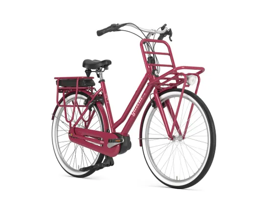 Vélo électrique urbain Femme MISS GRACE C7 HMB 500WH Rouge Corail