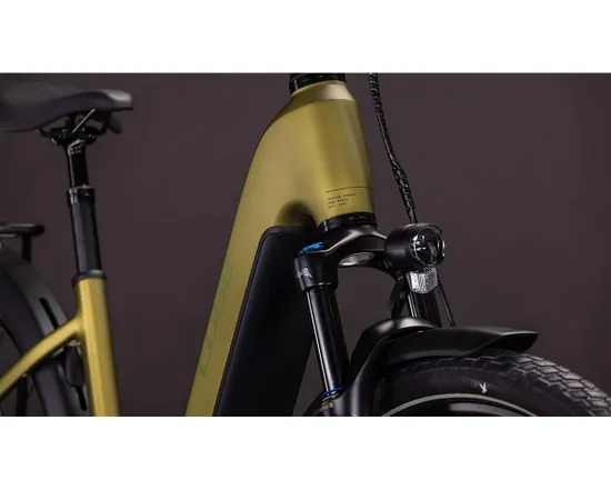 Vélo trekking électrique TOURING HYBRID PRO 800 Kaki/Noir