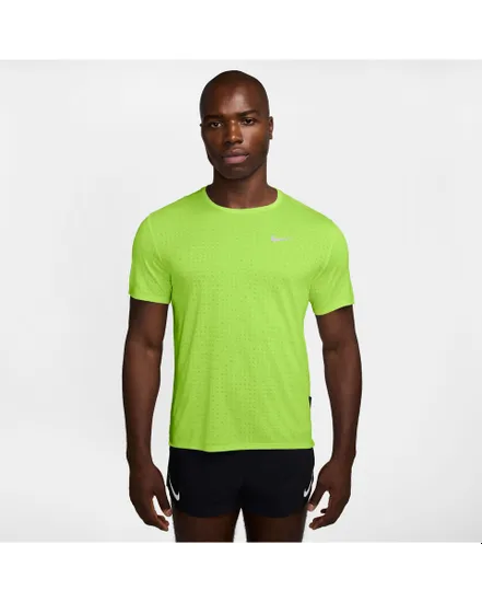 T-shirt Homme M NK DF BREATHE MILER SS TOP Vert