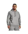 Sweat à capuche Homme UA RIVAL FLEECE HOODIE Gris