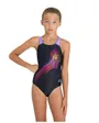 Maillot de natation Enfant GIRL S ARENA PARROT SWIMSUIT V BACK Noir